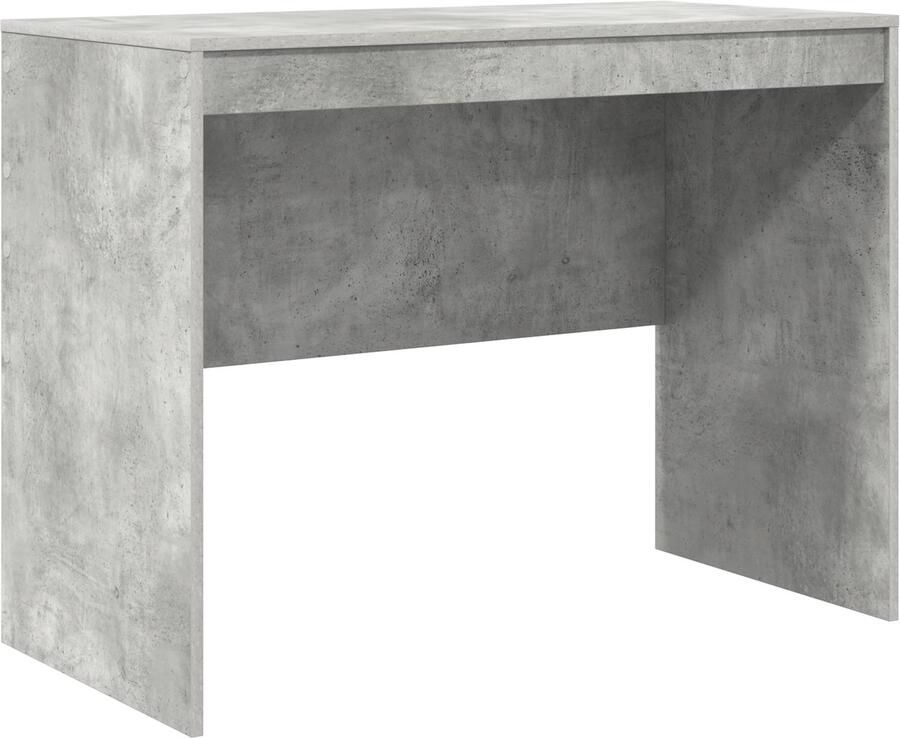 VidaXL Bureau met opslag met lade 2 pcs Beton Grijs 100 x 50 x 76 cm - Foto 2
