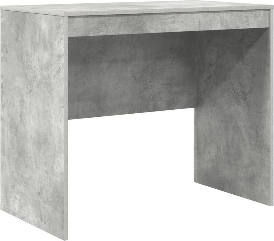 VidaXL Bureau Beton Grijs 90x50x76 cm Engineering Hout