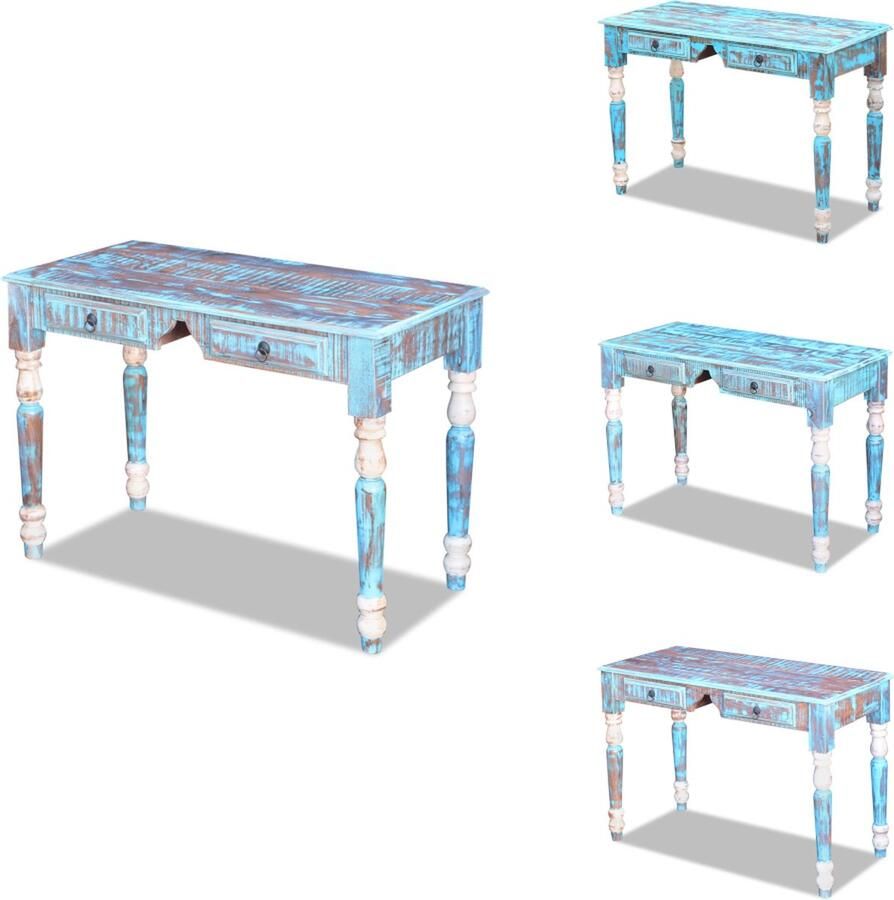 VidaXL Bureau Bureaus Computerbureau Computerbureaus Bureau massief gerecycled hout