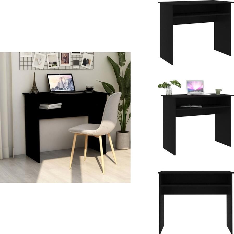 VidaXL Bureau Strak modern Bureau 90x50x74 cm Hoogwaardig bewerkt hout Bureau