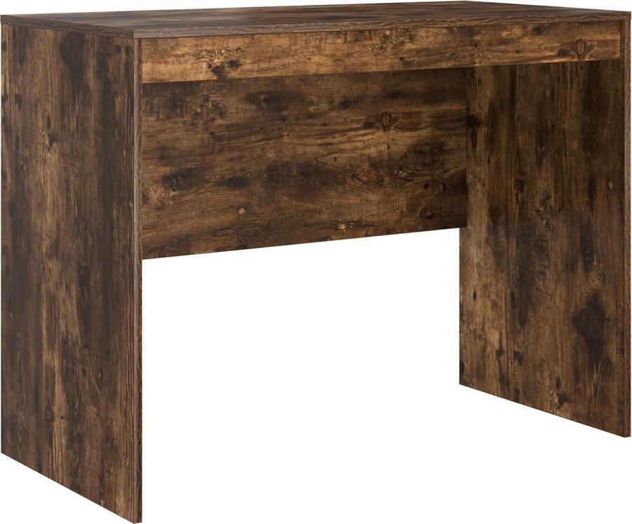 VidaXL Schrijfbureau Gerookt Eiken Spaanplaat 100 x 50 x 76 cm Duurzaam