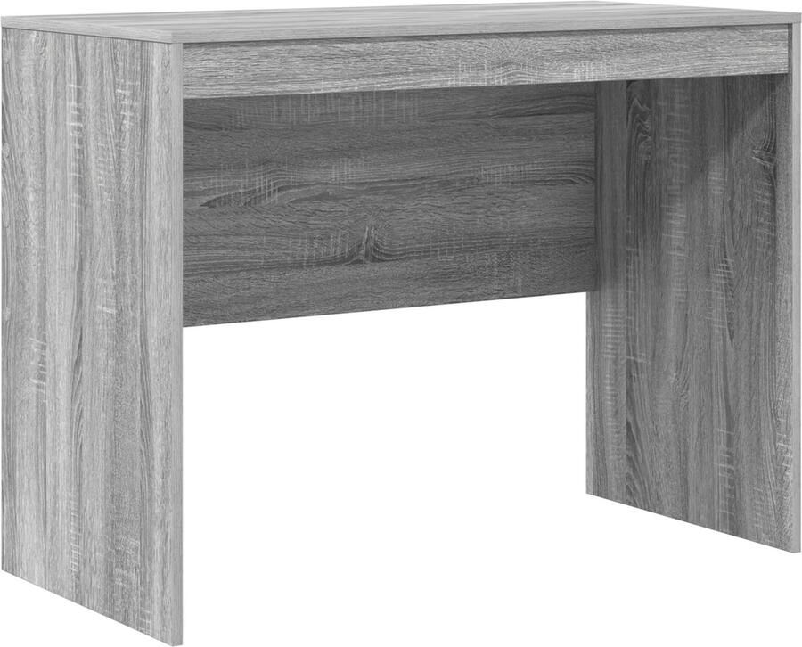 VidaXL Schrijfbureau Grijs sonoma MDF Fineer 100 x 50 x 76 cm Duurzaam