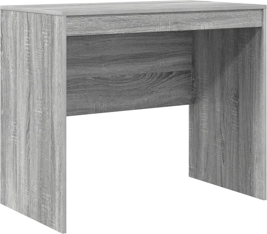 VidaXL Grijs Schrijfbureau Grijze sonoma Engineered hout 90 x 50 x 76 cm