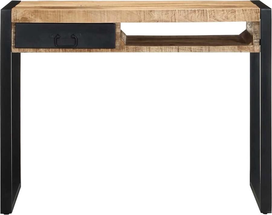 VidaXL Bureau Massief Mangohout 100x50x75 cm Bureau Bureaus Studiebureau Computerbureau