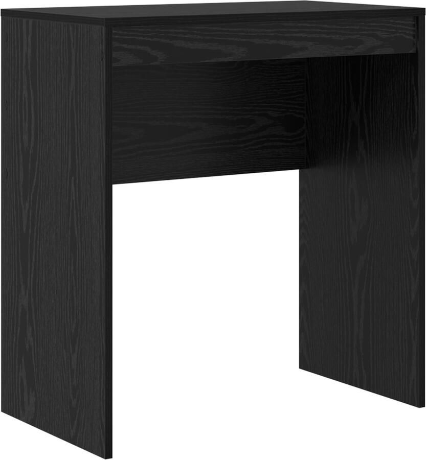 VidaXL Bureau met opslag met lade 2 pcs Zwart eiken 70 x 40 x 76 cm - Foto 2