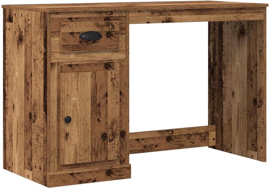 VidaXL Bureau Oude Hout MDF 50 x 115 x 75 cm Schrijfbureau Rechthoekig - Foto 2