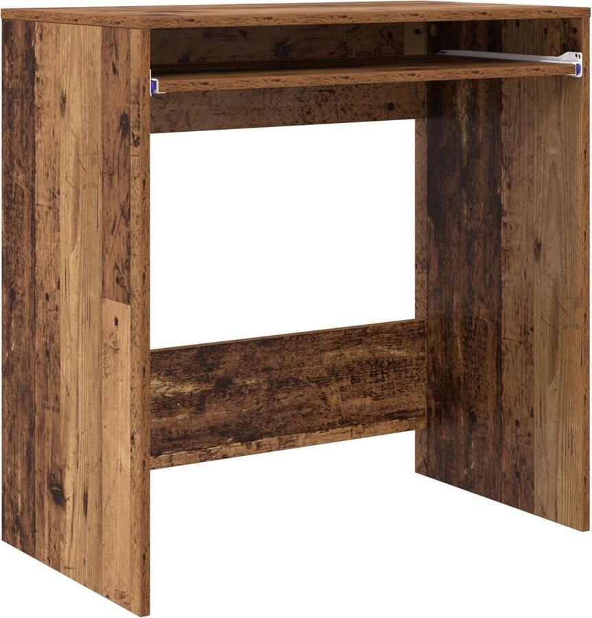 VidaXL Bureau met plank Oud hout 77 5 x 43 x 79 cm Bewerkt hout