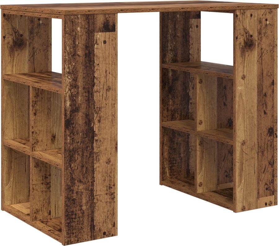 VidaXL Hoekbureau Oude Hout Massief gerecycled hout Medium Hoekbureau