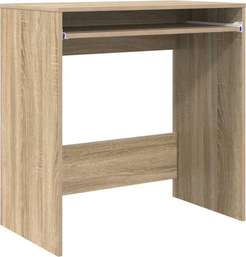 VidaXL Bureau met plank Sonoma eiken 77 5 x 43 x 79 cm Bewerkt hout