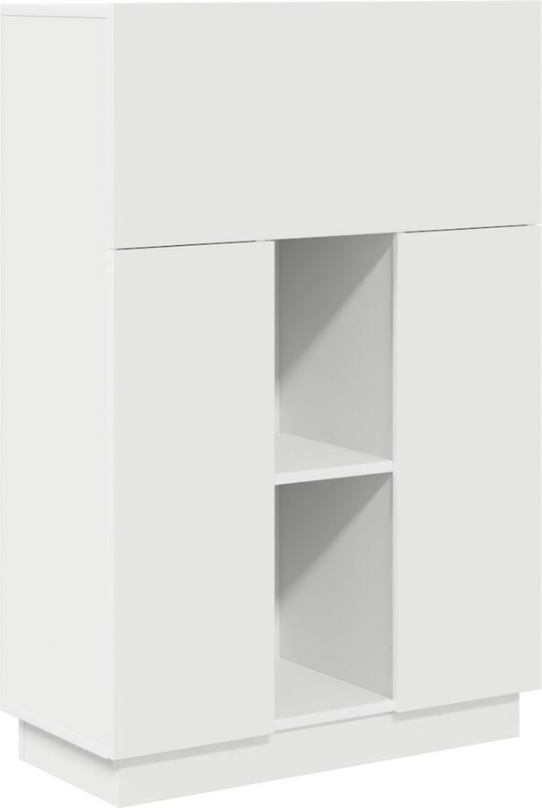 VidaXL Wit Schrijfbureau Wit Bewerkt Hout Medium Wit Schrijfbureau