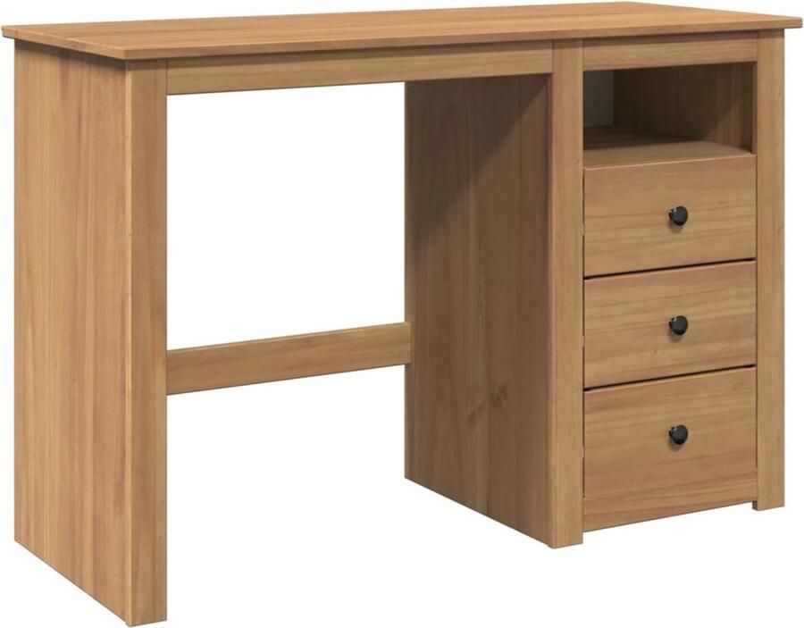 VidaXL Bureau Panama 112x45x75 cm massief grenenhout
