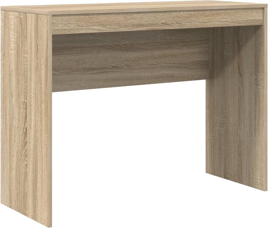 VidaXL Schrijfbureau Sonoma eiken Hout 100 x 40 x 76 cm Eenvoudig