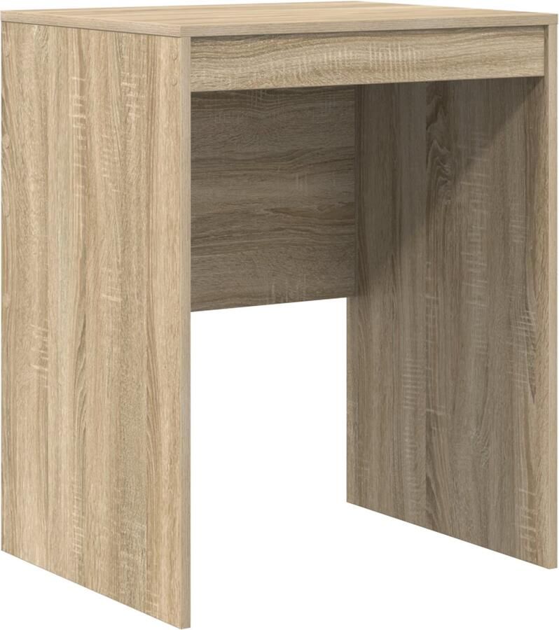 VidaXL Bureau Sonoma eiken 60 x 50 x 76 cm Bewerkt hout