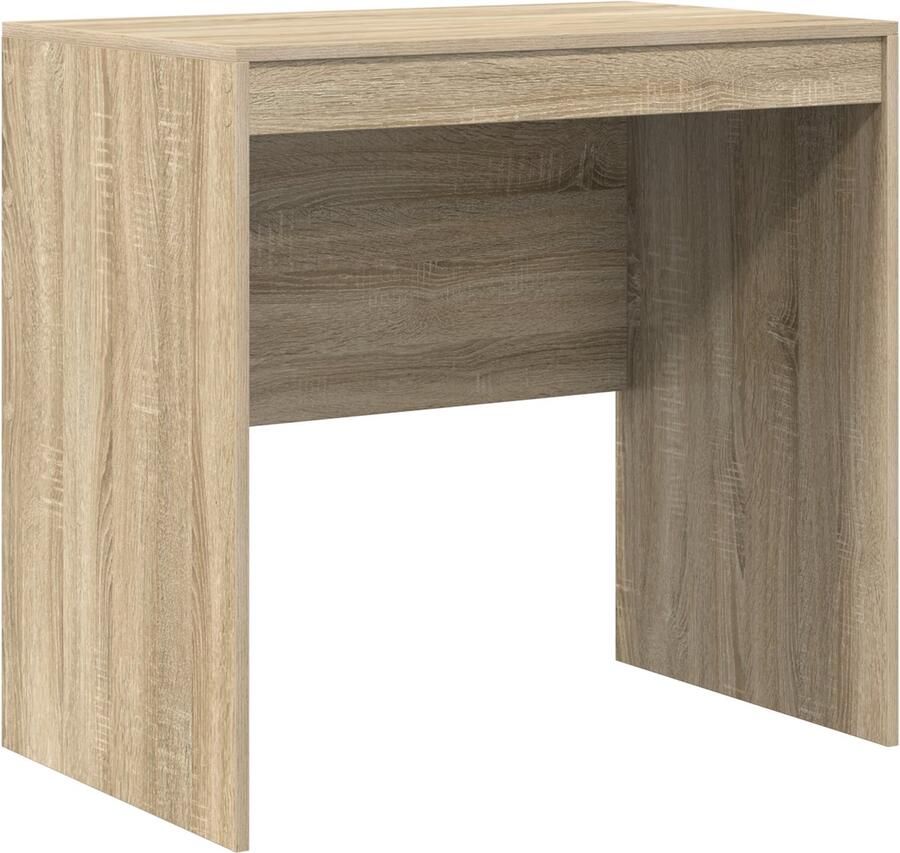 VidaXL Bureau Sonoma Eiken 80x50x76 cm Gefabriceerd Hout