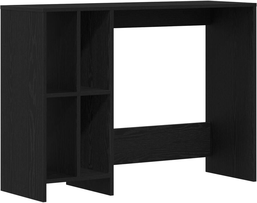 VidaXL Bureau Zwart Eiken 102 5x35x75 cm Gemaakt van Engineered Hout
