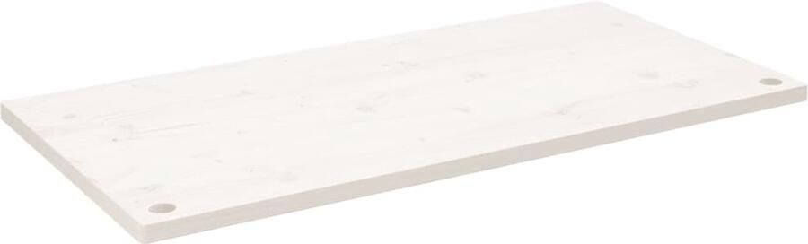 VidaXL Bureaublad 100x60 cm Massief Grenenhout Wit Houten Bureau Blad Massief Grenenhout Wit Bureau Bureautafel Home Office