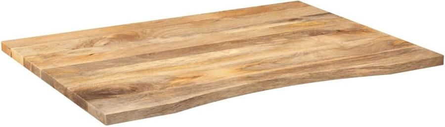 VidaXL Bureaublad 100x80x2 5 cm Ruw Mangohout Houten Bureau Blad Mango Hout Bureautafel Schrijfblad Eettafelblad