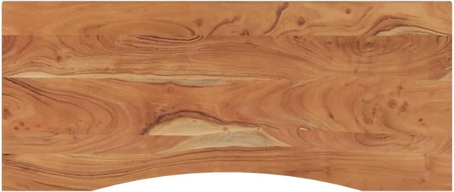 The Living Store Bureaublad rechthoekig 110x50x2 5 cm massief acaciahout Houten Bureau Blad Bureau Tafel Acacia Hout Massief Hout Ergonomische Werkplek - Foto 2