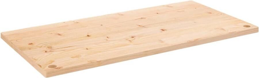 VidaXL Bureaublad 110x55x2 5 cm Grenenhout Bureau Houten Bureau Bureaublad Grenenhout Kantooraccessoires