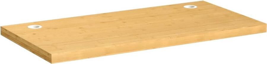 VidaXL Bureaublad 110x55x4 cm Bamboe Bamboebureaublad Bureautafelblad Houten Bureau Laptopstandaard Home Office