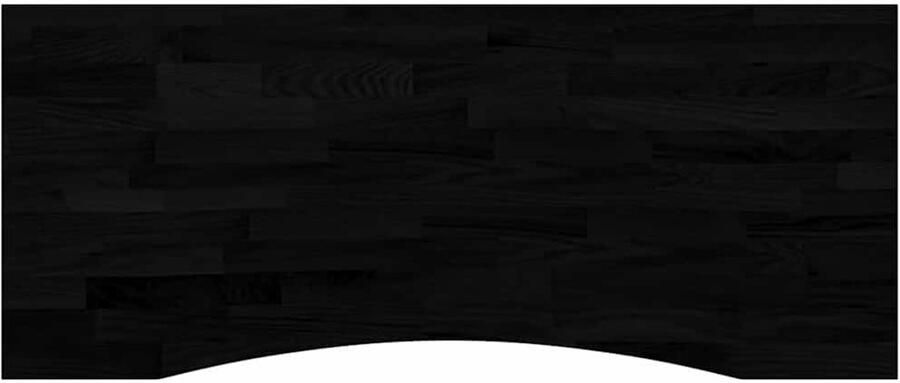 The Living Store Bureaublad rechthoekig 120x50x2 5 cm eikenhout donkerbruin Bureaublad Eikenhouten Bureau Houten Tafelblad Donkere Tafel Werkblad - Foto 2