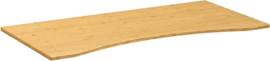 VidaXL Bureaublad Bamboe 100x50x1 5 cm Gelakt Bamboebureaublad Bureautafelblad Houten Bureau Laptopstandaard Home Office