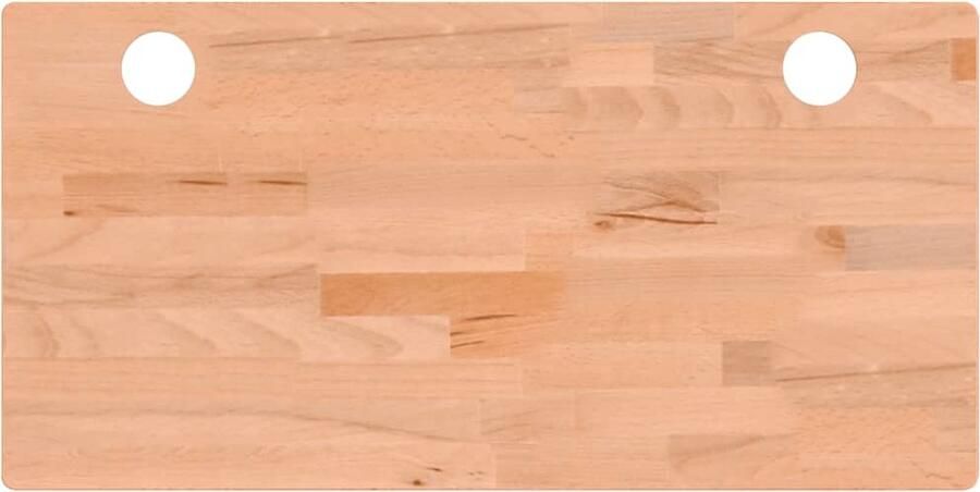 VidaXL Bureaublad Massief Beuken 80x40x2 5 cm Bureau Blad Beukenhout Massief Hout Bovenblad Kantooraccessoires
