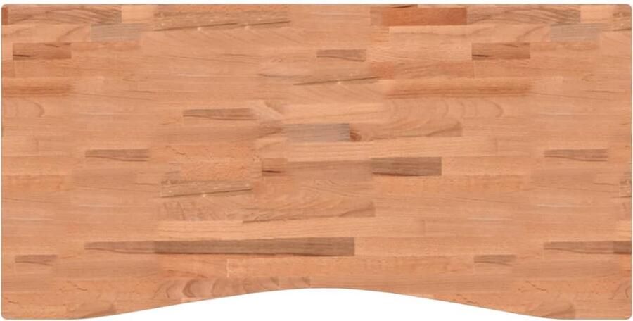 VidaXL Bureaublad Massief Beukenhout 110x55 cm Bureau Blad Beukenhout Houten Bureau Massief Hout Werkblad