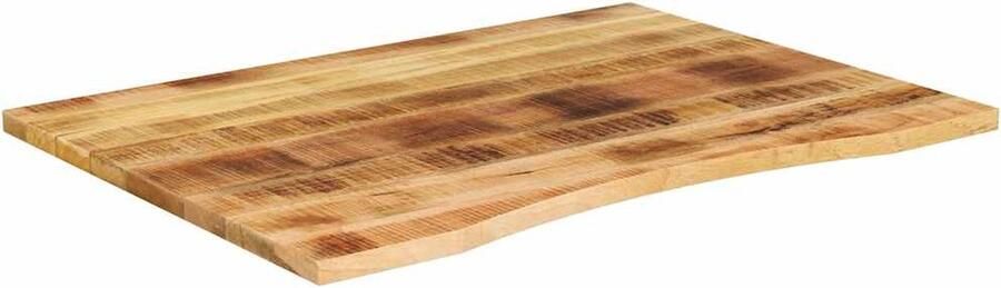 VidaXL Bureaublad Massief Mangohout 100x80 cm Houten Bureau Blad Mangohout Bureau Accessoires Kantoor Benodigdheden Werkblad - Foto 2