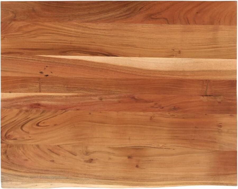 VidaXL Bureaublad Rechthoek Acaciahout 100x80 cm Houten Bureau Blad Acacia Hout Natuurlijke Look Landelijk Interieur Werkblad