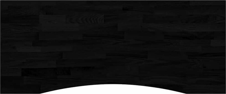 The Living Store Bureaublad rechthoekig 120x50x2 5 cm eikenhout donkerbruin Bureaublad Eikenhouten Bureau Houten Tafelblad Donkere Tafel Werkblad - Foto 3