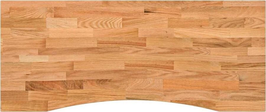 VidaXL Eikenhouten Bureaublad 120x60 cm Lichtbruin Eikenhouten Bureau Bureaublad Rechte Vorm Modern Bureau Lichtbruin Bureau