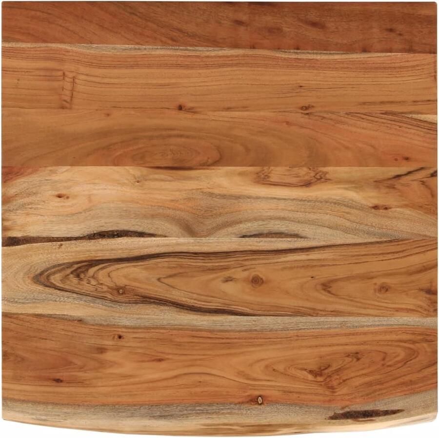 VidaXL Bureaublad vierkant natuurlijke rand 80x80x3 8 cm acaciahout - Foto 2