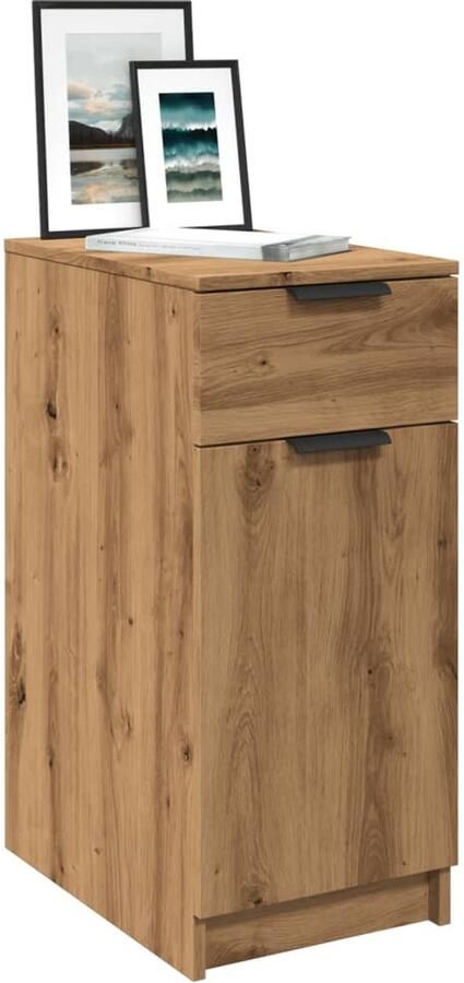 VidaXL Bureaukast Artisan Eiken 33x50x75 cm Bureaukast Bureaukasten Opbergkast Kantoorkast