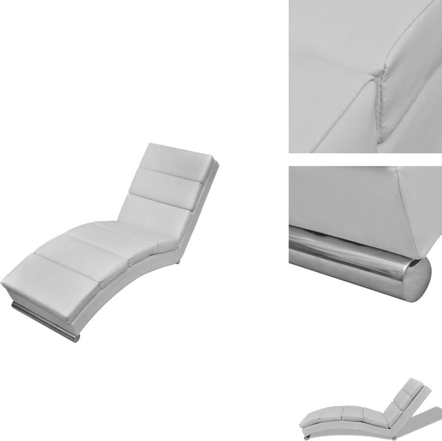 VidaXL Ligstoel name Chaise Longue 154x52.5x72cm Comfortabel en Elegant Chaise longue