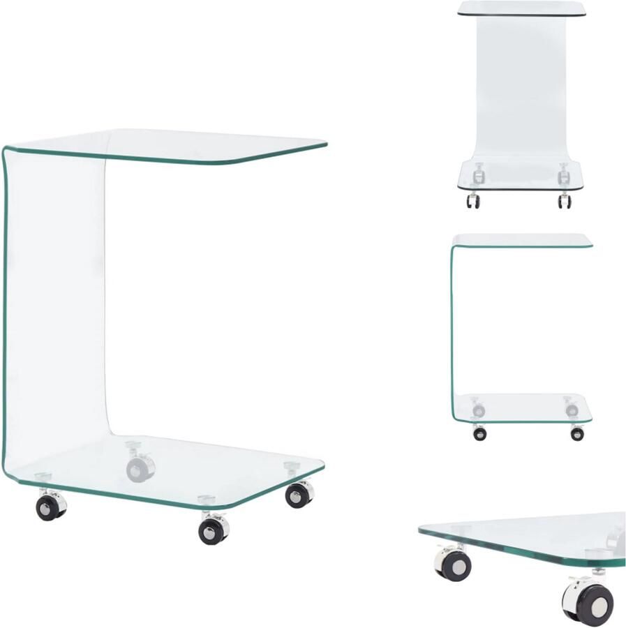 VidaXL Coffee Table Coffee Tables -couch Table Couch Tables Salontafel 45x40x63 cm gehard glas