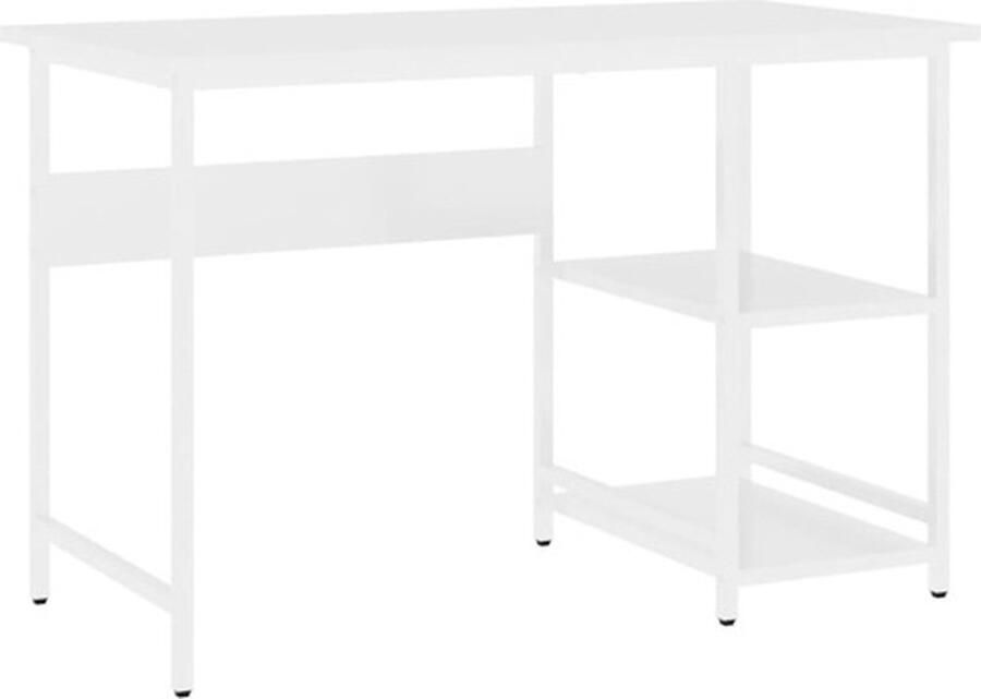 VidaXL -Computerbureau-105x55x72-cm-MDF-en-metaal-wit - Foto 3