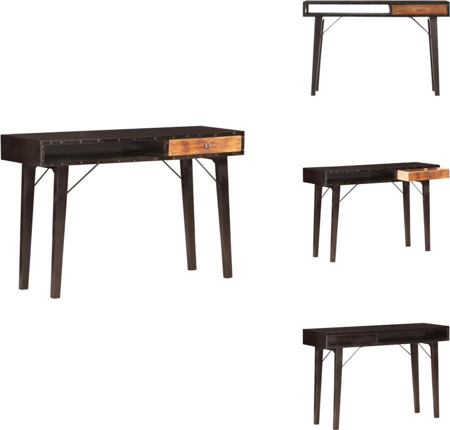 VidaXL Console Tafel Console Tafels Accent Tafel Accent Tafels Wandtafel 118x35x76 cm massief gerecycled hout