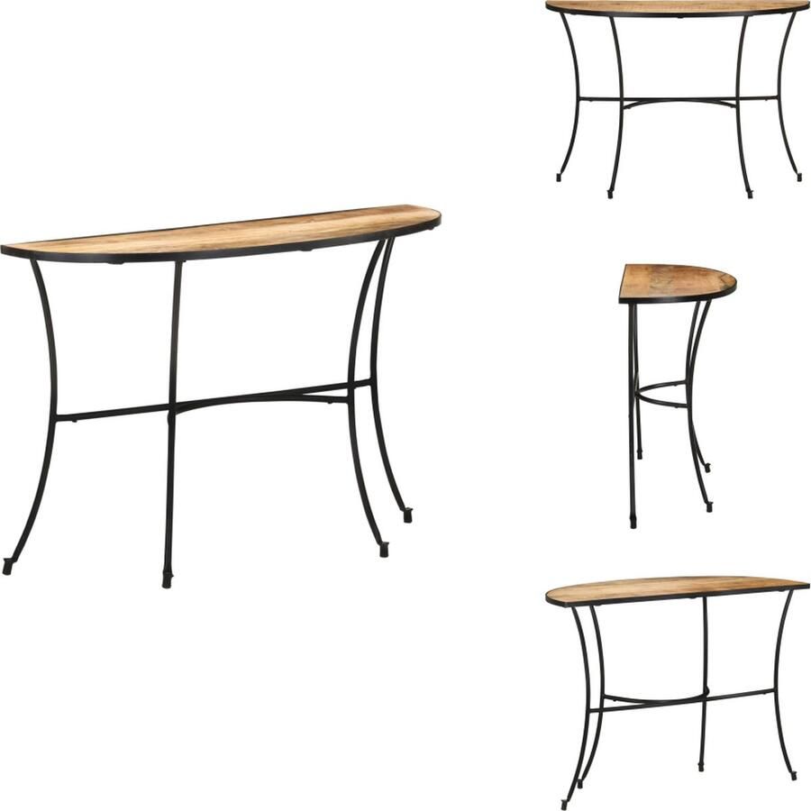 VidaXL Console Tafel Console Tafels Consoletafel Consoletafels Bijzettafel 110x40x77 cm massief mangohout