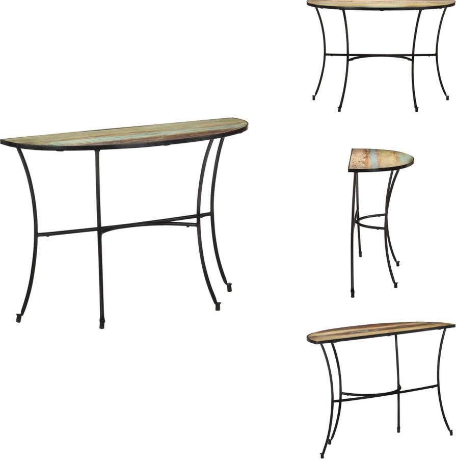VidaXL Console Tafel Console Tafels Consoletafel Consoletafels Bijzettafel 110x40x77 cm massief gerecycled hout