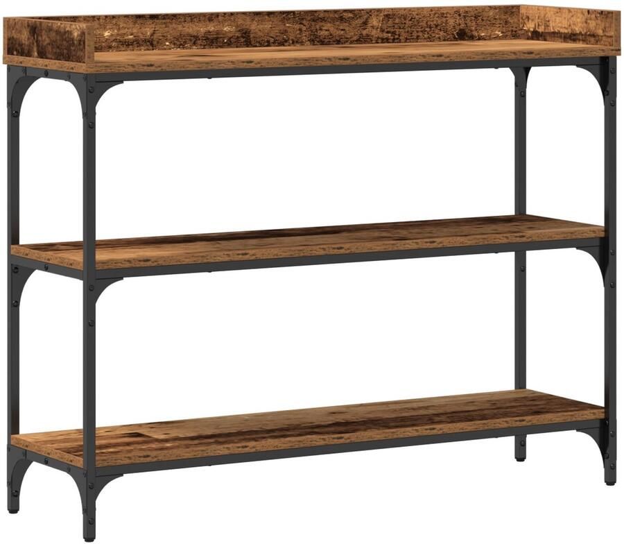 VidaXL Console Tafel Gerecycled Hout Metaal Hout Middelgroot Duurzaam - Foto 2