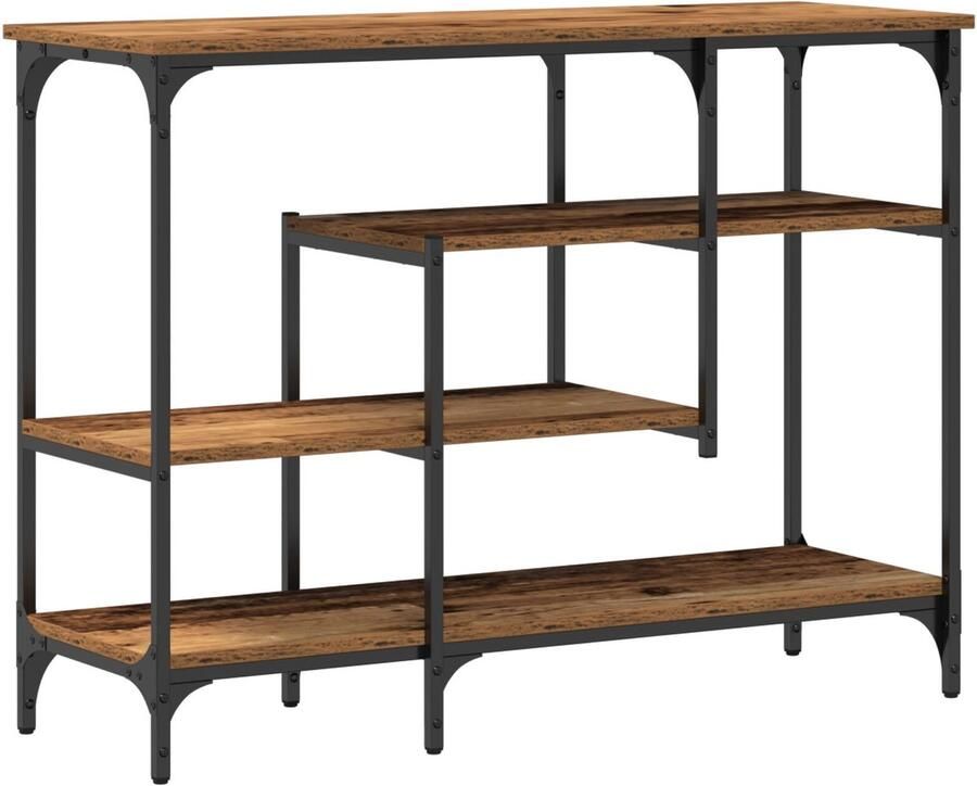 VidaXL Console Tafel Oud hout Metaal Middelgroot Duurzaam Bijzettafel