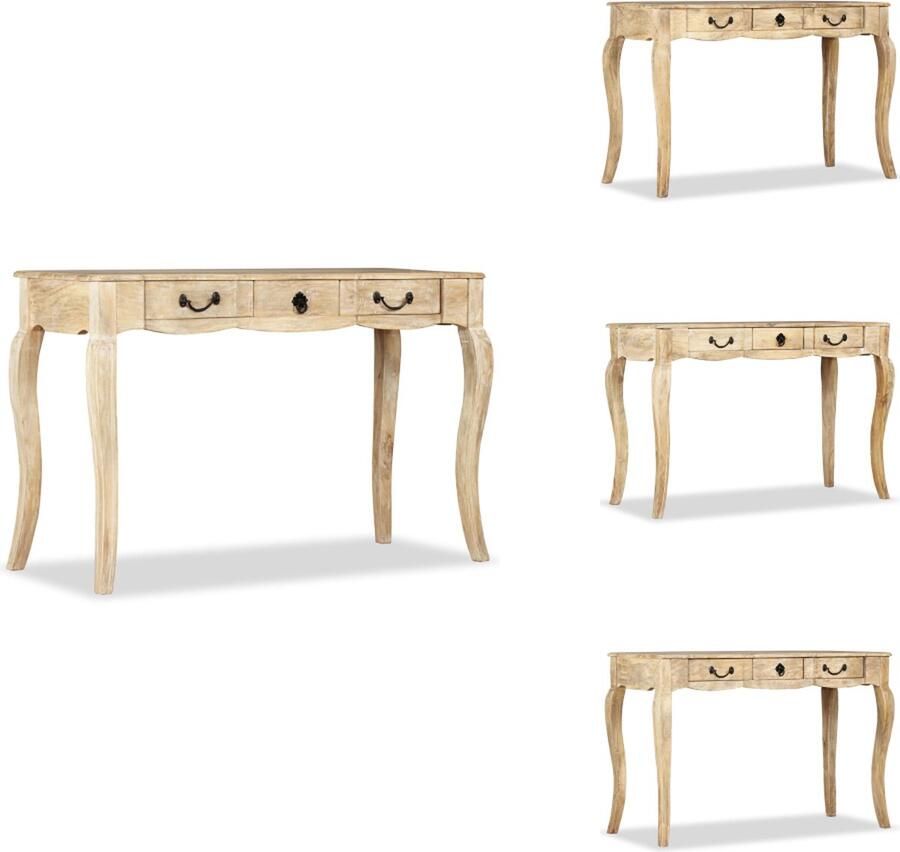 VidaXL Consoletafel Consoletafels Console Tafel Console Tafels Wandtafel 120x50x80 cm massief mangohout