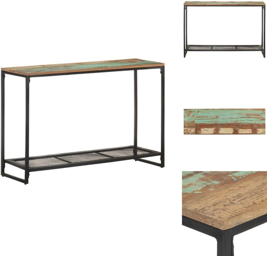 VidaXL Consoletafel Consoletafels Wandtafel Wandtafels Wandtafel 110x35x75 cm massief gerecycled hout