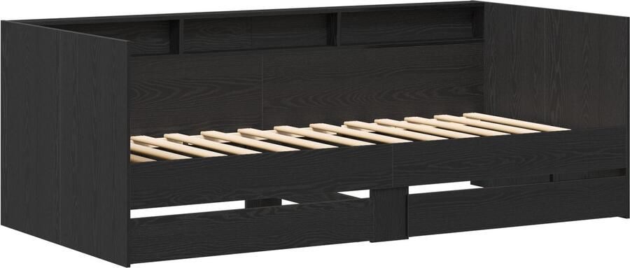 VidaXL Daybed met Lades Betonnen Grijs 90x200 cm Geengineerd Hout