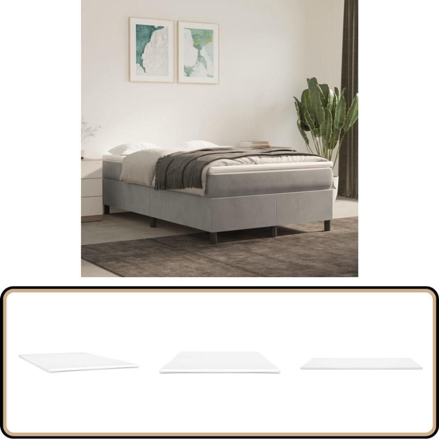 VidaXL Dekmatras 120x200x5 cm Comfortabel & Stevig Dekmatras Slaapcomfort Matras Topper Extra Zacht Ademend Huisstofmijtwerend Anti Allergisch Latex Top Layer