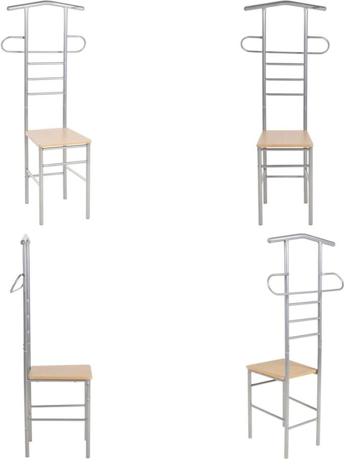 VidaXL Dressboys 2 st metaal Valet Kruk Valet Stoel
