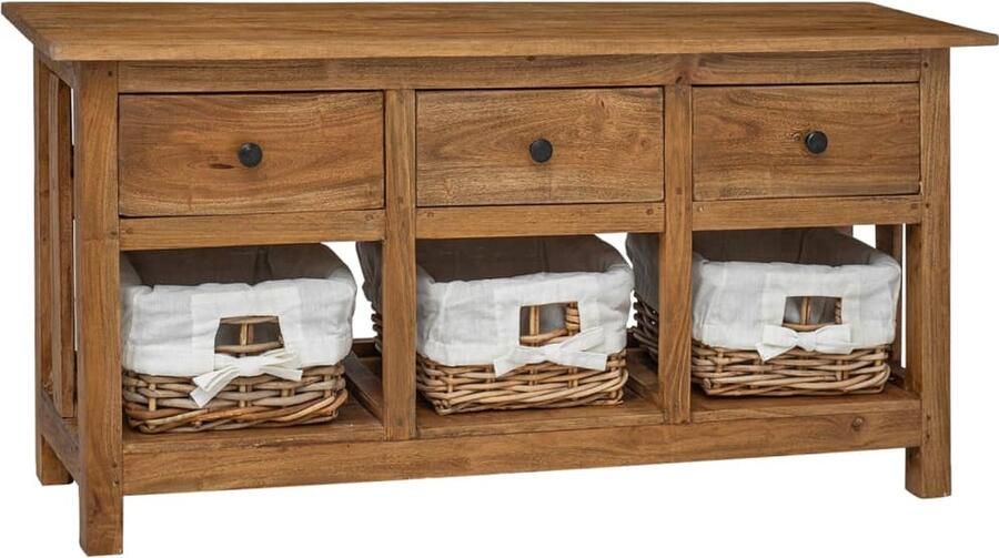 VidaXL -Dressoir-100x30x50-cm-massief-gerecycled-hout