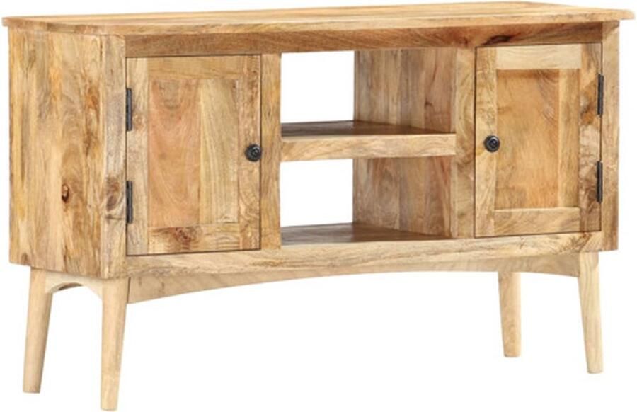 VidaXL Dressoir Massief Mangohout 100x35x60 cm Dressoirs Vintage Dressoir Mangohouten Dressoir Vintage Stijl Kast - Foto 3