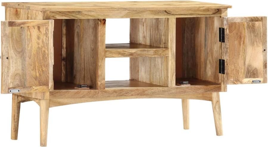 The Living Store Dressoir 100x35x60 cm massief mangohout Dressoirs Vintage Dressoir Mangohouten Dressoir Vintage Stijl Kast